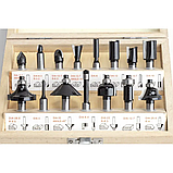 Набір фрез Euro Craft RS015 15шт 8 мм по дереву, фото 2