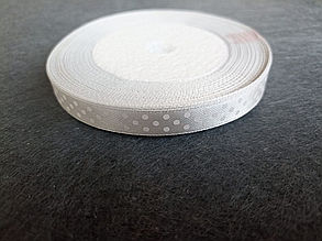 Стрічка атласна в горошок 1см (23м)