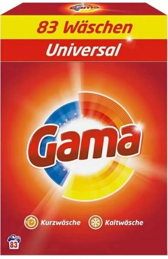 Пральний порошок Gama 3в1 Universal на 83 прання 4,98 кг