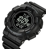Мужские спортивные часы Skmei 2077 с компасом (Черный)