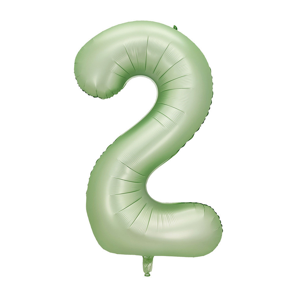 Кулька цифра 2 фольгована 40 дюймів оливковий, фото 1