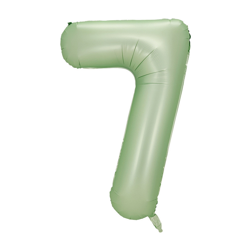 Кулька цифра 7 фольгована 40 дюймів оливковий, фото 1