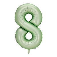 Кулька цифра 8 фольгована 40 дюймів оливковий