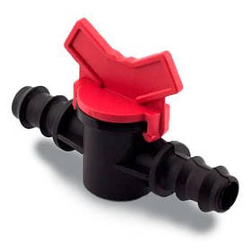 Кран прохідний 16мм для крапельної трубки