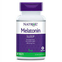 Аминокислота Natrol Мелатонин, Melatonin 3 мг, 60 таблеток (NTL-00510) - Топ Продаж!