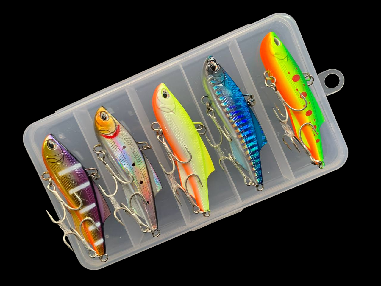 Воблер Раттлін  Columbia Morethan salt vib 72s (набір 5шт+коробка), фото 1