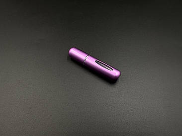 Атомайзер для спрей-духів з отвором для наповнення 80х16мм на 5мл. Фіолетового кольору матовий.