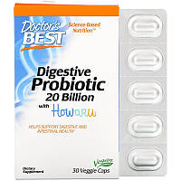 Пробиотики и пребиотики Doctor's Best Digestive Probiotic, 30 вегакапсул DS