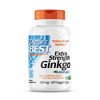 Натуральная добавка Doctor's Best Extra Strength Ginkgo 120 mg, 120 вегакапсул DS