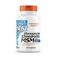 Препарат для суставов и связок Doctor's Best Glucosamine Chondroitin MSM, 120 капсул DS