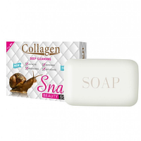 Мило для обличчя та тіла з екстрактом равлика Collagen Snail Beauty Soap, 100 гр