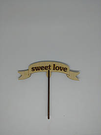 Топер Sweet love. 15*14 см. 5 шт./пач.