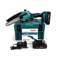 Аккумуляторная мини пила Makita DUC 155 HNС Шина 15см МАСЛО В ПОДАРОК (24V 4Ah) с автосмазкой Веткорез макита