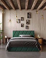 Двуспальная кровать PALERMO Lounge Dark green 200*160 см (цвет на выбор!), бесплатная доставка