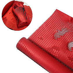 Крафт-папір стільниковий пакувальний червоний 30 см х 10 м х 70г/м2, в рулоні
