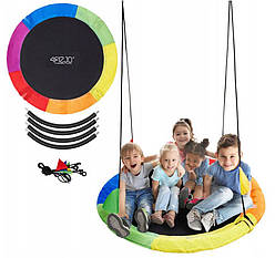 Гойдалка підвісна дитяча 4FIZJO 120 см кольорова 72023