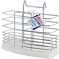 Підставка підвісна для ложок та виделок (KM0195) 17*6.5*15см, Хромована сталь, Kamille, Арт.51617