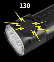 Велофонар 4xT6 1000Lum + сигналізація + PowerBank 2400mAh (3 в 1) фара від USB, фото 6