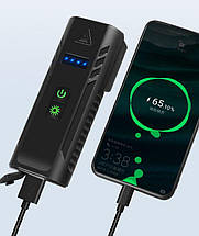 Велофонар 4xT6 1000Lum + сигналізація + PowerBank 2400mAh (3 в 1) фара від USB, фото 5