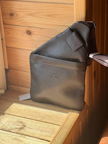 Чоловіча сумка для грошей і документів, Наплічна сумка Коричнева jasper collection 2010, фото 1