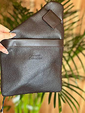 Чоловіча сумка для грошей і документів, Наплічна сумка Коричнева jasper collection 2010, фото 4