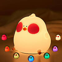 Светильник Цыпленок Птичка силиконовый ночник Cooku Chick