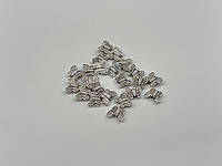 Метелик фурнітура для браслетів колір "античне срібло" 11x9 мм Товари для рукоділля та творчості