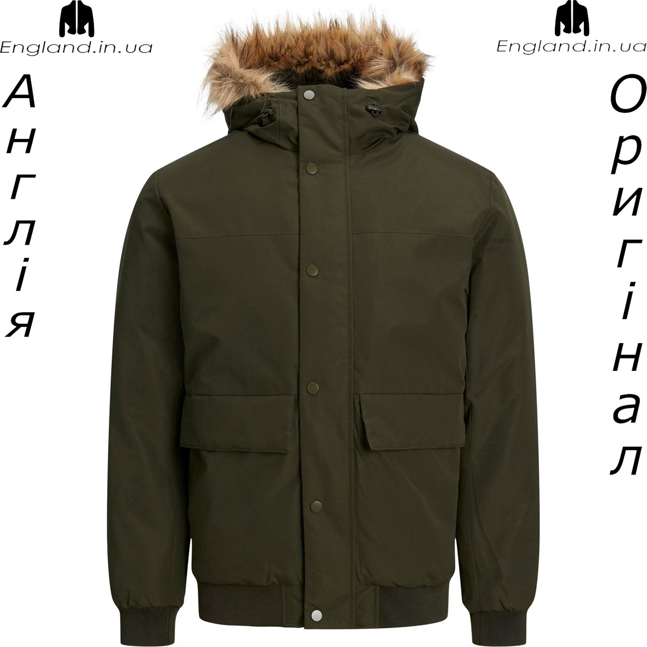Куртка-бомбер чоловіча Jack & Jones (Джек енд Джонс) з Англії - весна/осінь, фото 1