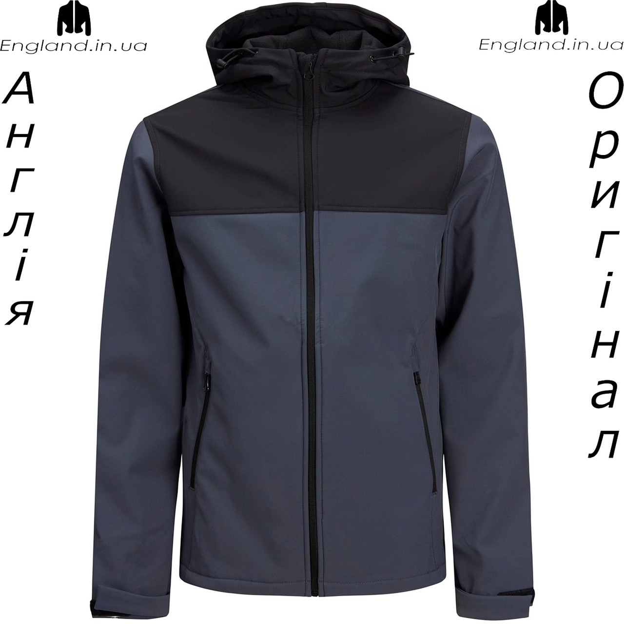 Куртка вітрівка бомбер Softshell чоловіча Jack & Jones (Джек енд Джонс) з Англії - весна/осінь