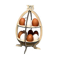 Двухярусная подставка яйцо на Пасху WoodCraft 26Х17см