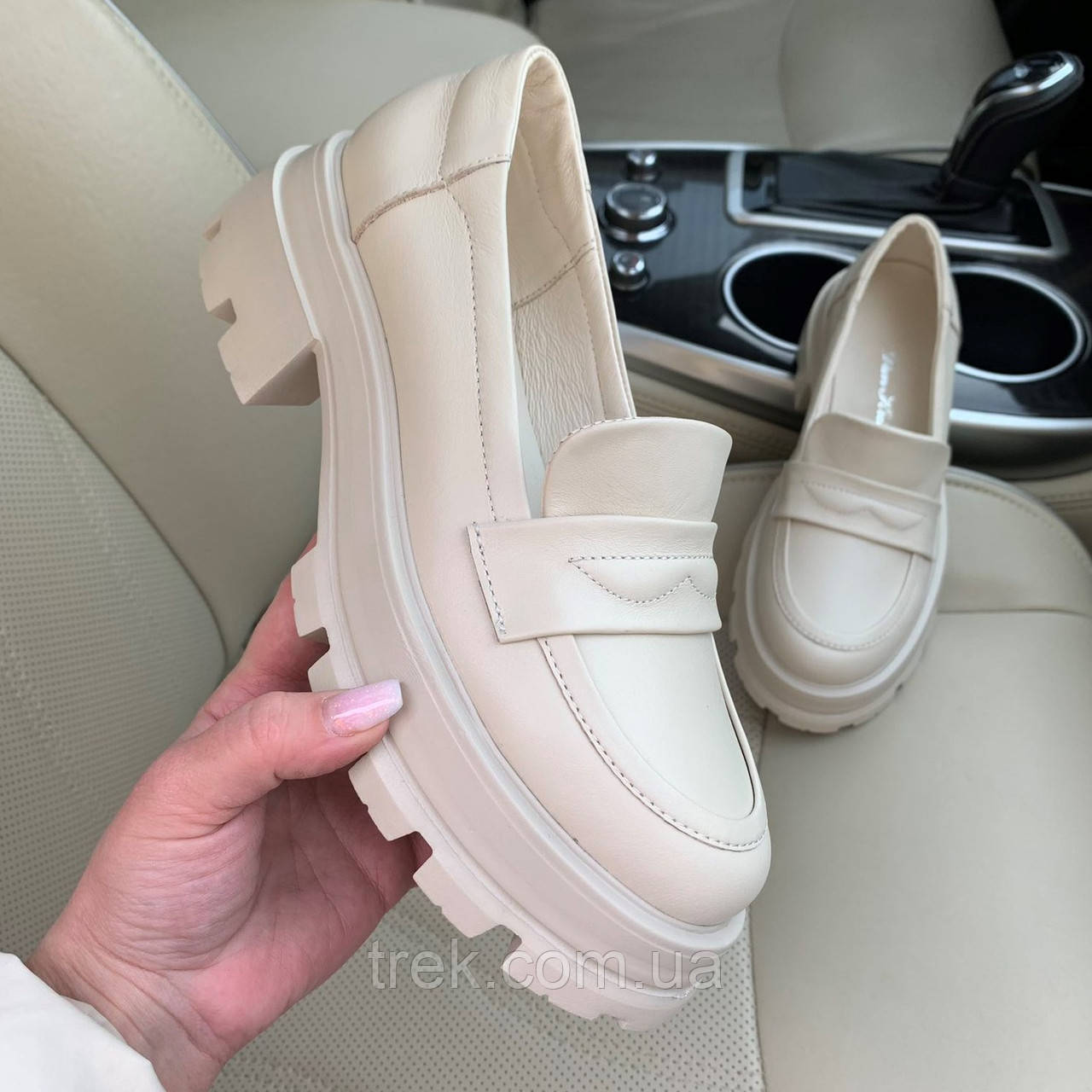 Туфлі жіночі шкіряні бежеві /23544/ 36р, фото 1