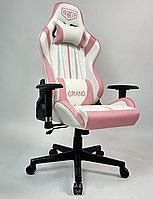 Крісло VR Racer Original Grand білий / рожевий ТМ AMF