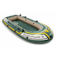 Надувний тримісний човен Intex Seahawk 3 Set 68380