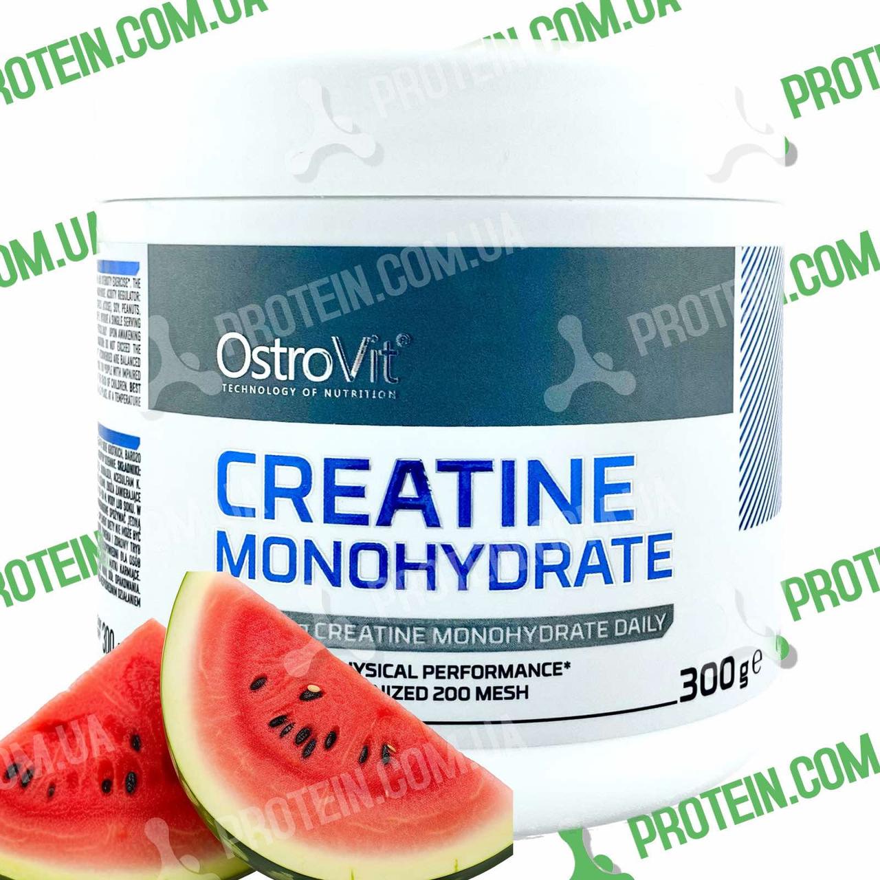 Моногідрат Креатину OstroVit Creatine 300 г Кавун Watermelon, фото 1