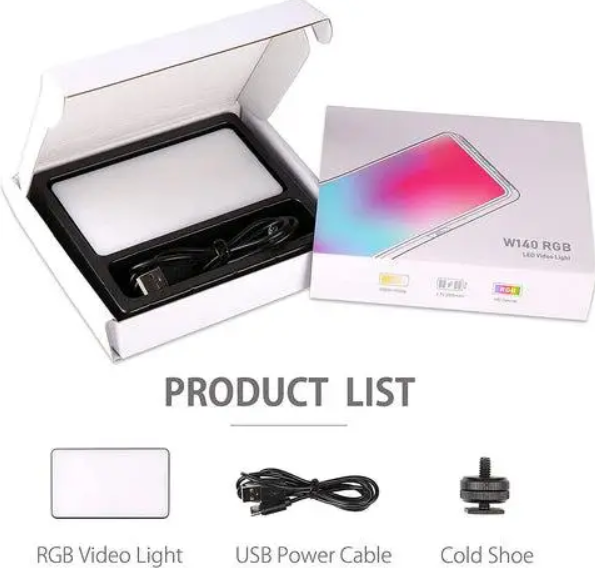 Переносной профессиональный видеосвет на камеру, Аккумуляторная светодиодная RGB лампа для фото и видеосъемки - фото 3 - id-p2153808845