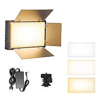 Профессиональный видеосвет LED лампа для лешмейкера, визажиста постоянный свет для фото, видео с треногой
