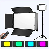 Прямоугольная RGB LED лампа светодиодная для фото, видеосвет постоянный свет для фото с треногой и штативом