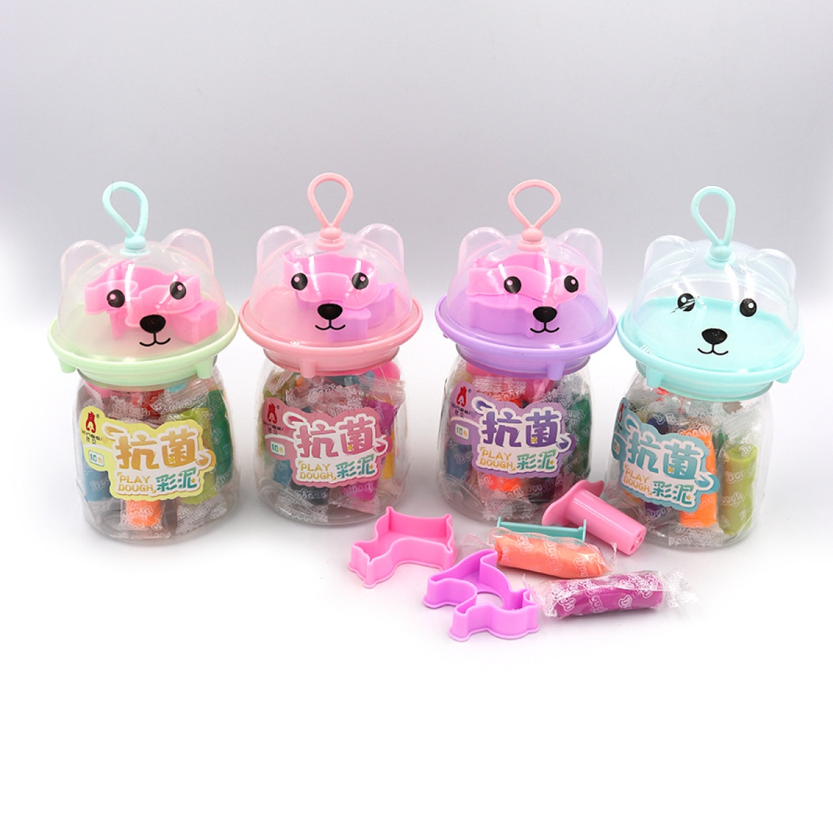 Тісто для ліплення 10 кольор. "Ведмежата" №568(24)(144), фото 1