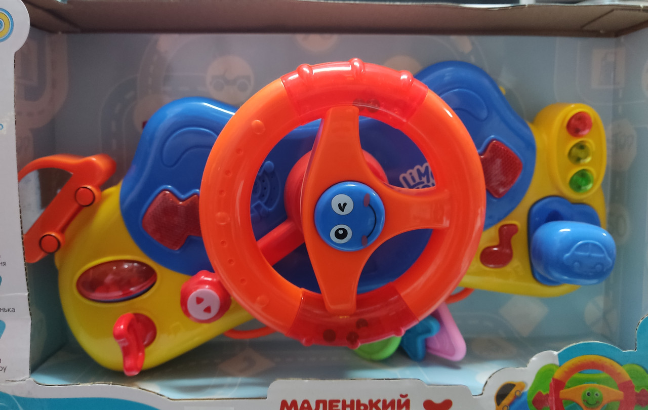Кермо музичне на коляску LIMO TOY 4095 маленький водій озвучений українською мовою