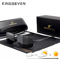 Мужские фотохромные поляризационные солнцезащитные очки KINGSEVEN N7088 Black Photochromic