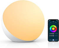 Розумна світлодіодна настільна лампа Hifree, приліжкова лампа,Alexa Google Home із сенсорним затемненням