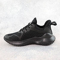 Спортивні чоловічі текстильні кросівки чорного кольору