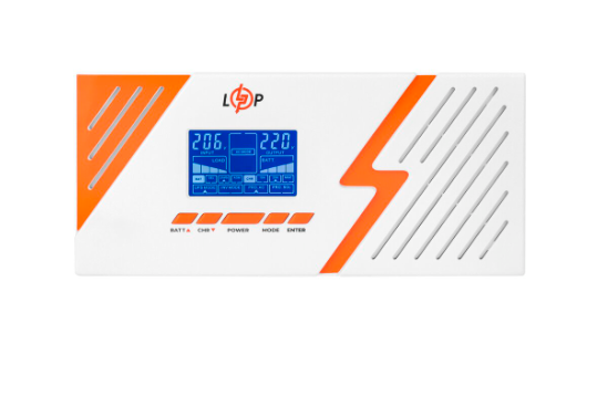 ДБЖ Перетворювач напруги з 12V LPM-PSW-1500VA 1500/1050 Вт безперебійник з правильною синусоїдою для холодильника