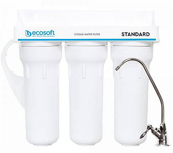 Ecosoft Фільтр Standard, потрійний, поліпропілен + 2 вугільних картриджа  Zruchno та Економно
