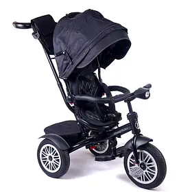 Велосипед дитячий дитячий Baby Trike 6188 Темно-синій | Велосипед-коляска з батьківською ручкою