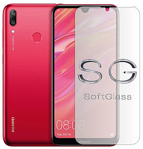 М'яке скло Huawei Y7 2019 на екран поліуретанове SoftGlass