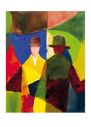 Листівка August Macke - Reflection in the Shop Window, 1913, фото 1
