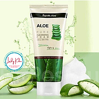 Пінка для вмивання з екстрактом алое  FarmStay Pure Cleansing Foam Aloe, 180ml