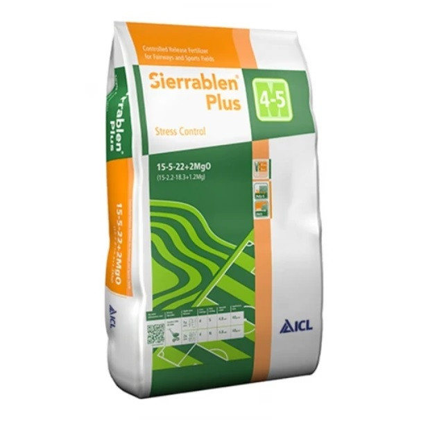 Добриво для газону Sierrablen Plus Stress control 15+5+22+2MgO 25 кг