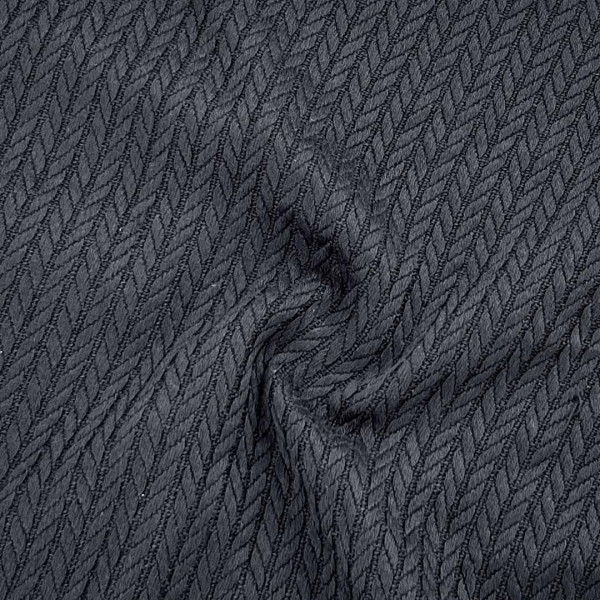Тканина Полотно Піке Косичка 100% бавовна 240 см чорний, фото 1